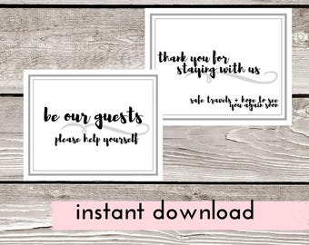 FILLABLE Airbnb Host Printables Airbnb Signs Editable Sign | Etsy