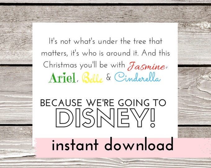 Etsy Disney Reveal Surprise Printable
