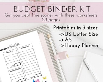 cash envelope system binder etsy