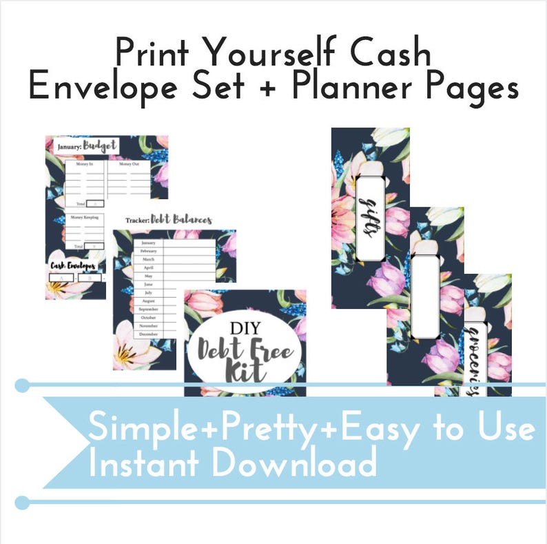 Dave Ramsey Envelope System Planner Pages Printable Envelope | Etsy