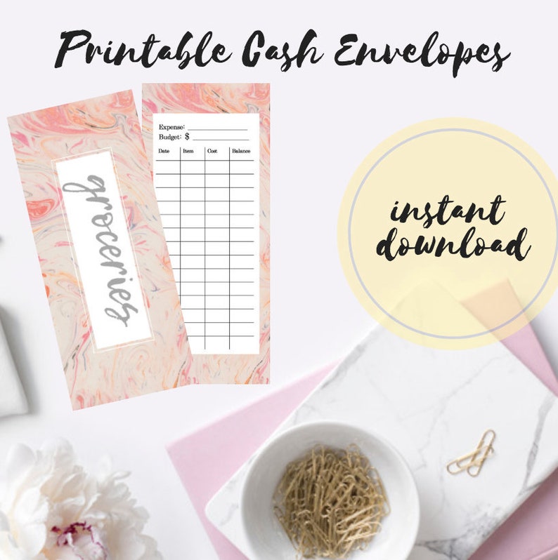 PRINTABLE TEMPLATE Cash Envelopes Dave Ramsey Envelope | Etsy