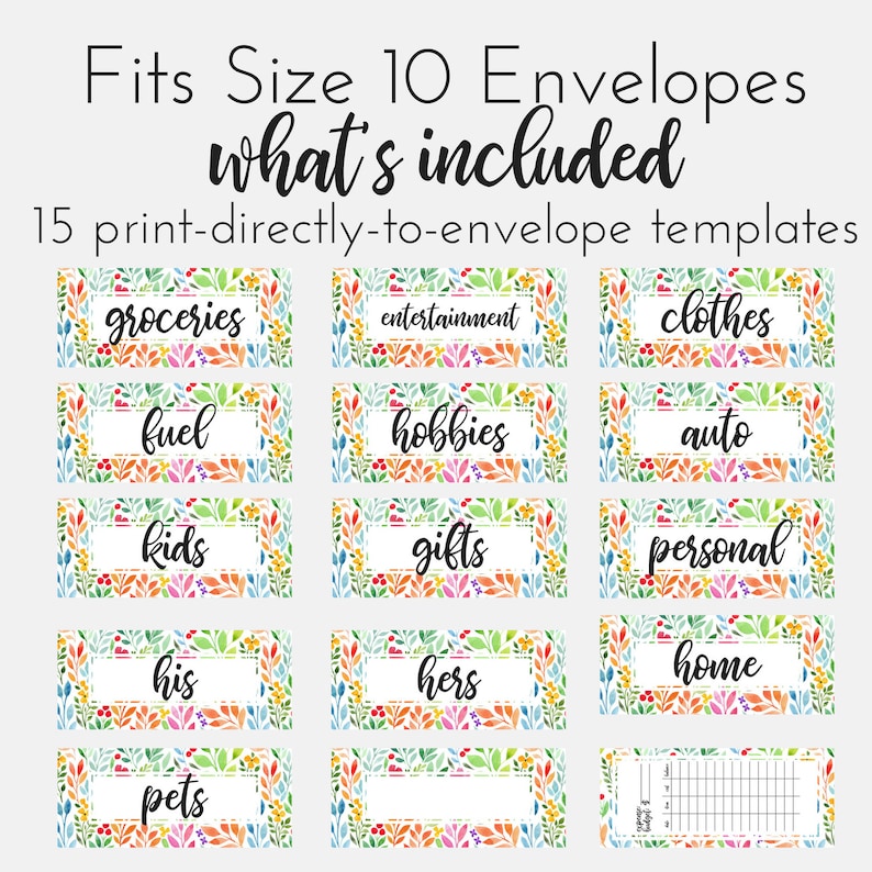 PRINTABLE Money Envelopes Cash Envelopes Cash Envelope Etsy PRINTABLE Money Envelopes Cash Envelopes Cash Envelope Etsy