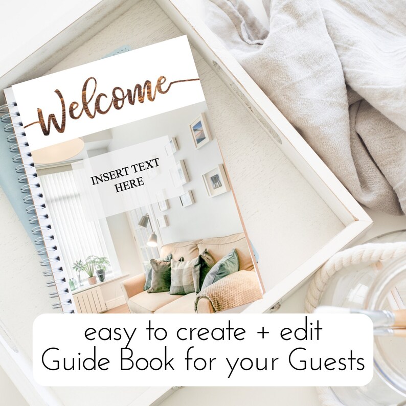 airbnb guest book template word