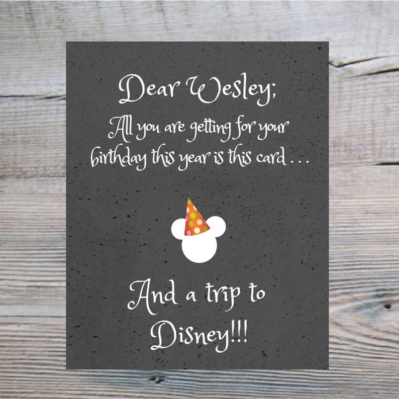 Disney Surprise Disney Printable Card I&rsquo;m GOING to
