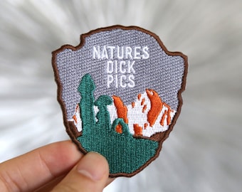 N.D.P. Funny Nature Patch Iron-On 100% Embroidery