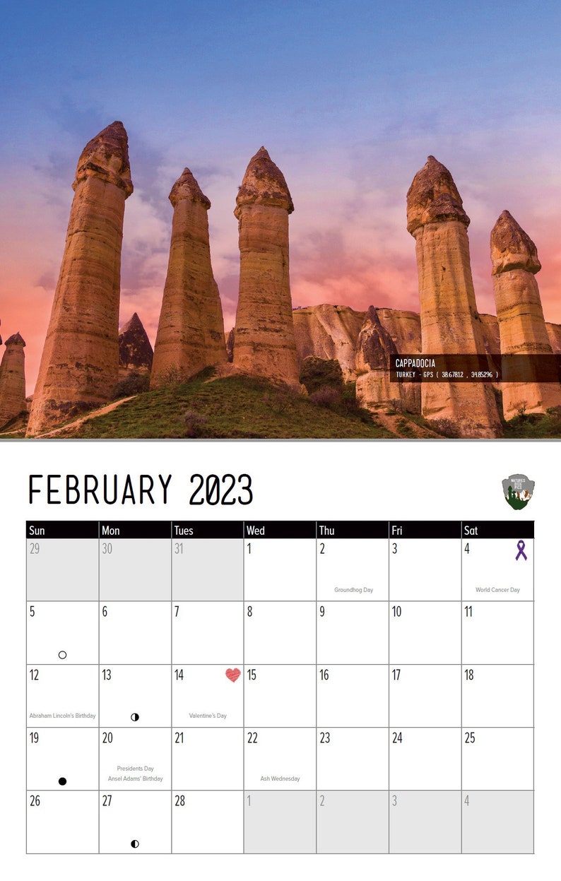 Funny Nature 2023 Calendar White Elephant and Secret Santa Etsy