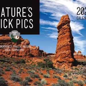 Natures Dick Pics 2024 Wall Calendar Funny Gifts Man Gift Adult Humor White Elephant Gifts Secret Santa Funny Christmas image 1