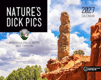 Natures D**k Pics 2027 Wall Calendar | Funny Gifts | Man Gift | White Elephant Gifts | Secret Santa | Funny Christmas