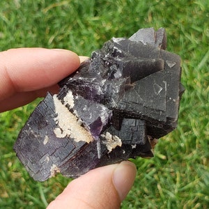 Purple Fluorite Cluster - Pakistan - 106.2 grams