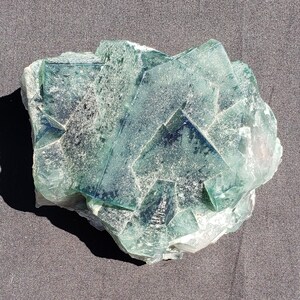 Green Fluorite Cluster - Madagascar - 518.0 grams