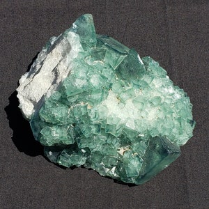 Green Fluorite Cluster - Madagascar - 307.1 grams