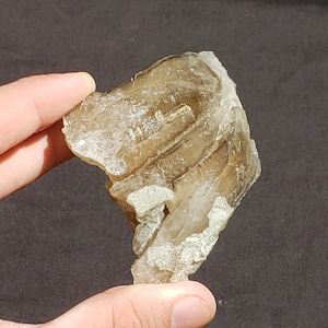 Handheld Elestial Smoky Quartz Crystal - Brazil - 136.7 grams
