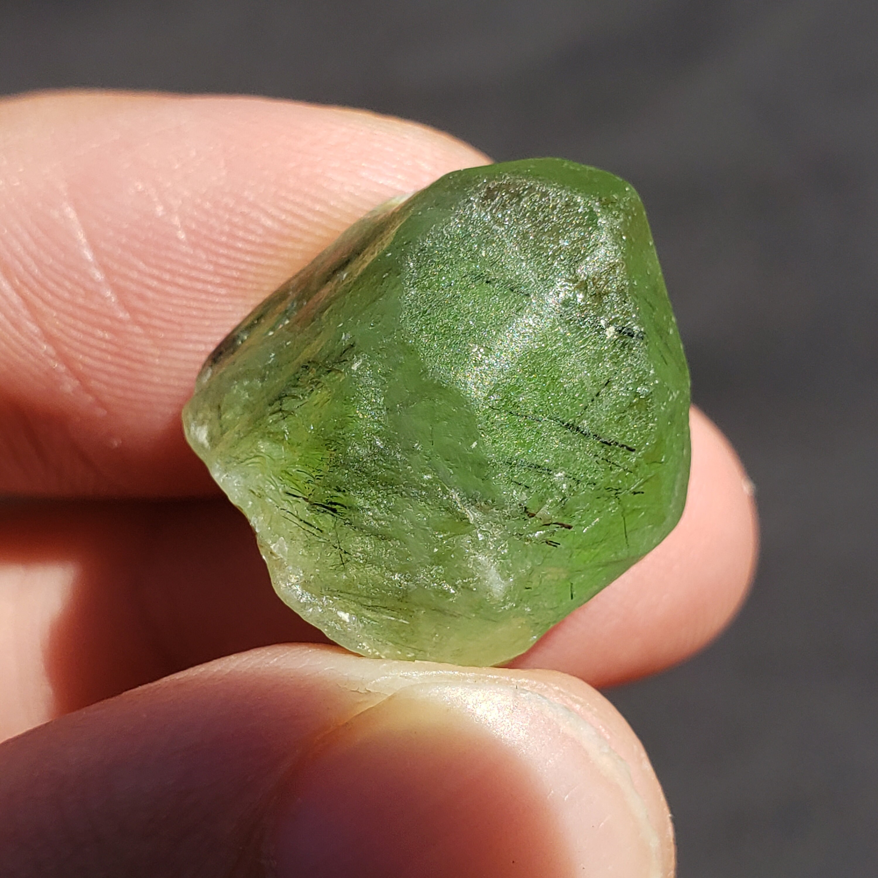 LUDWIGITE Inclusions Rough Peridot Terminated Crystal 6.3 Etsy