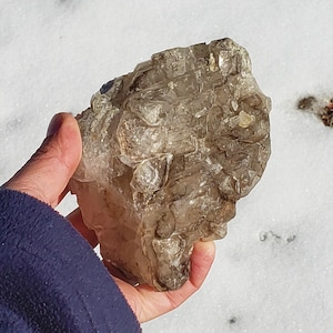 Elestial Smoky Quartz Crystal - Brazil - 620 grams