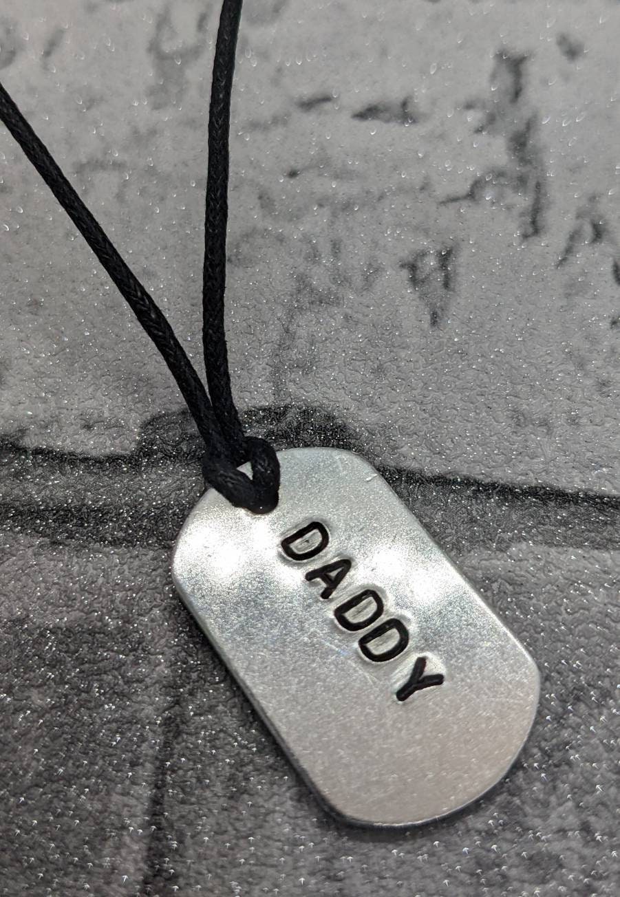 Dad necklace silver discount