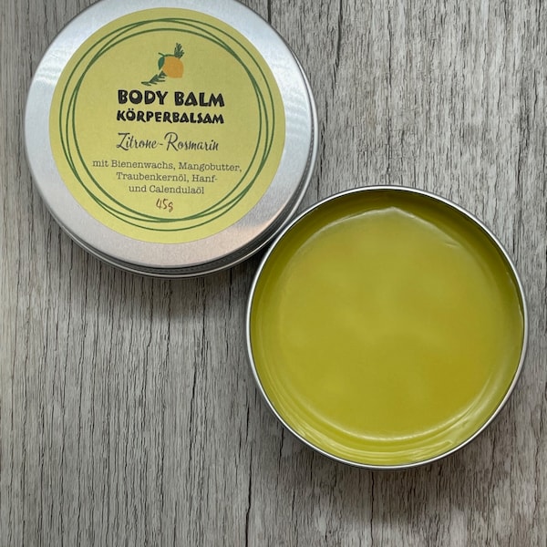 Balsam - Körperbalsam - Body Balm -  Rosmarin-Zitrone - Soapisch