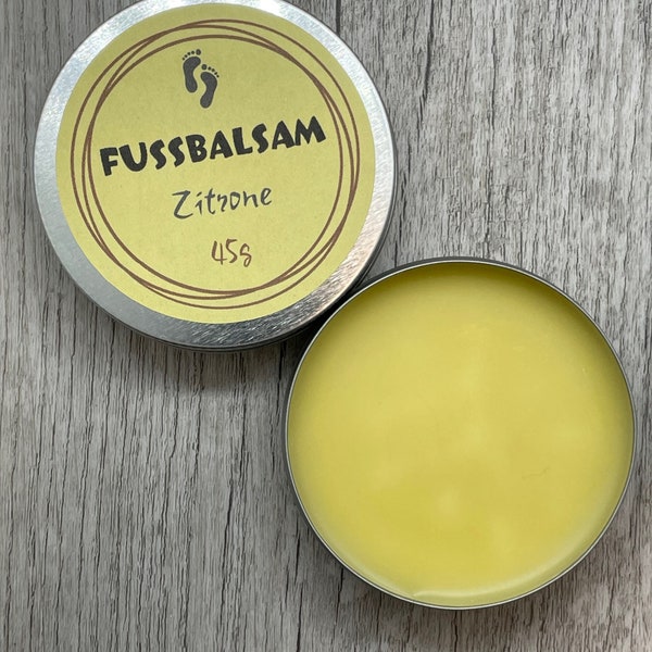 Fußbalsam - Fußcreme - Foot Balm - Fußpflege - Zitrone - Soapisch