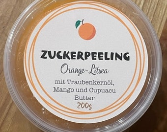 Sugar Peeling Orange-Litsea - Soapisch - Sugar Peeling