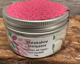 Himbeere Sheasahne - Whipped Shea Butter - reichhaltige Bodybutter - Soapisch