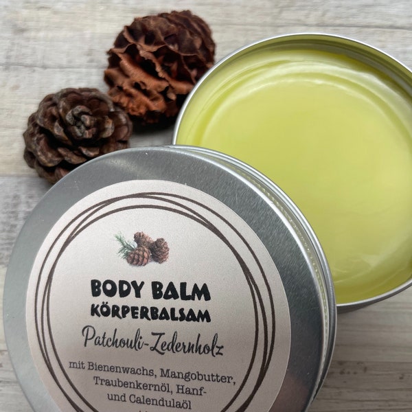 Balsam - Körperbalsam - Body Balm -  Patchouli-Zedernholz - Soapisch