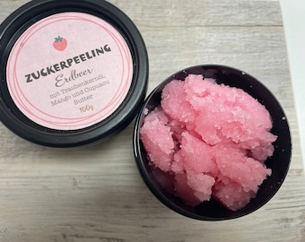 Zuckerpeeling Erdbeere -Strawberry - Soapisch - Sugar Peeling