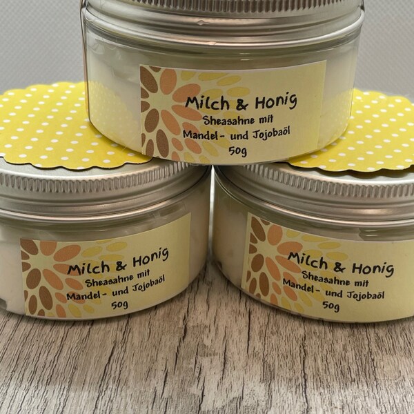 Honig-Milch Sheasahne - Whipped Shea Butter - Soapisch - vegan