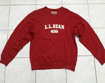 Vintage LL Bean Sweatshirts Red