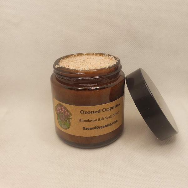 4oz Himalayan Salt Scalp Scrub Organic, Vegan, Non-Gmo