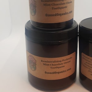 4 Unzen remineralisierende probiotische Minzschoko-Ozon-Zahnpasta