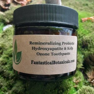 Remineralisierende probiotische Hydroxyapatit & Kelp Zahnpasta (füllungsfreundlich!)