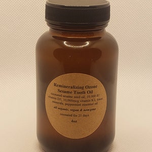 Ozonated Remineralizing Sesame Tooth Oil