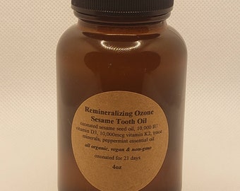 4oz Ozonated Remineralizing Sesame Tooth Oil