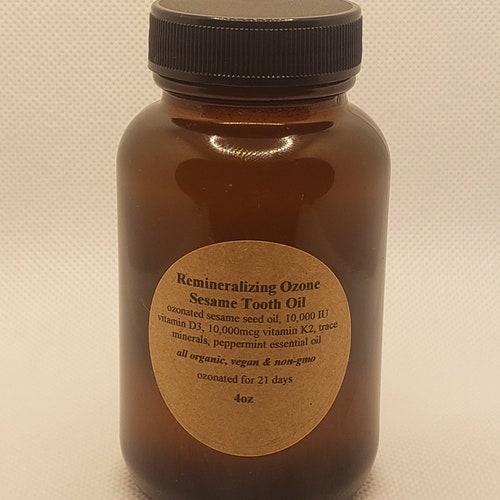 4oz Ozonated Remineralizing Coconut Tooth Oil Tooth and Body Etsy