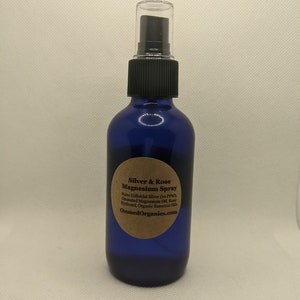 4oz Silver & Rose Magnesium Deodorant Spray