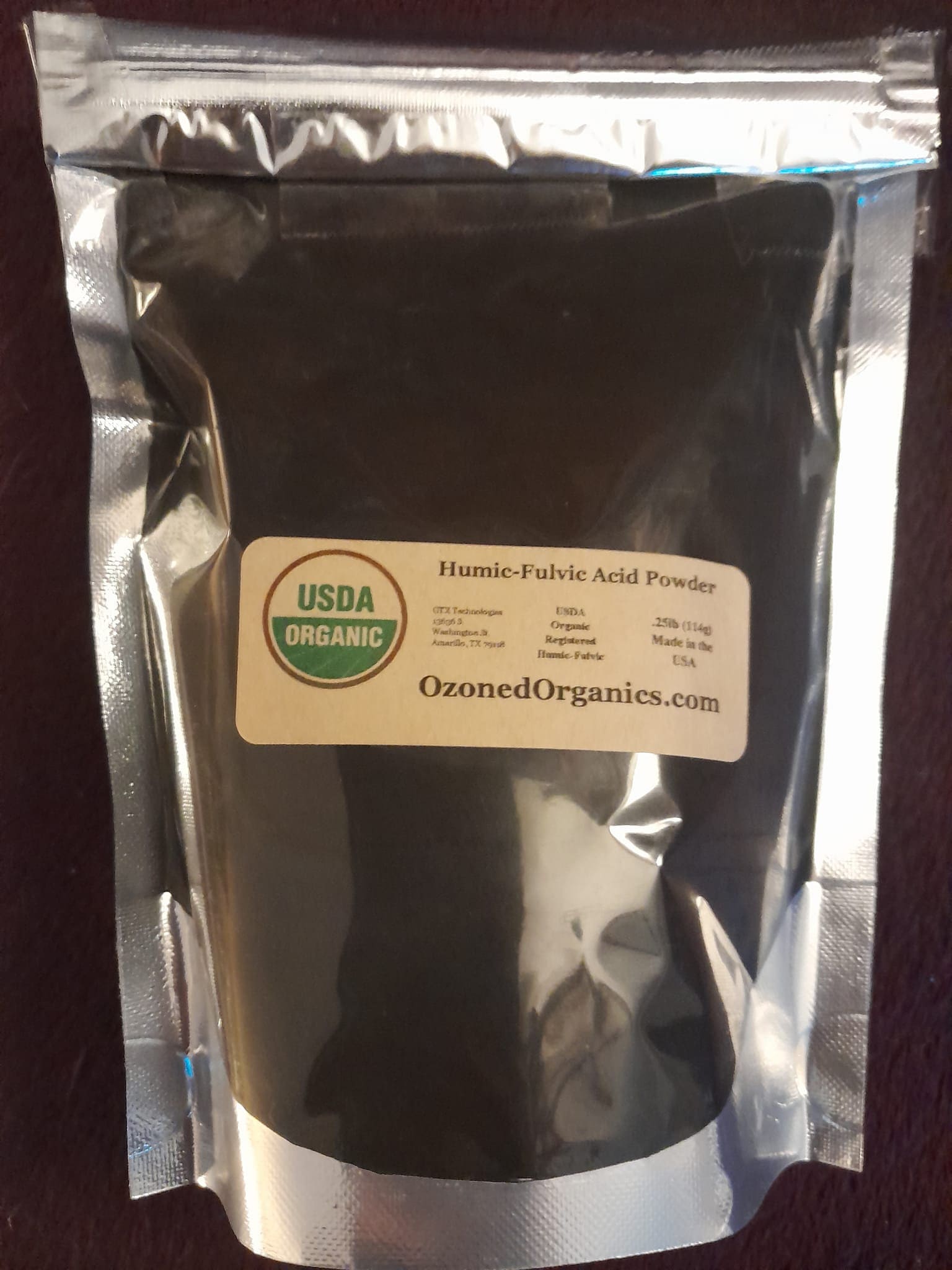 Organic Humic Fulvic Acid Powder 200g bag