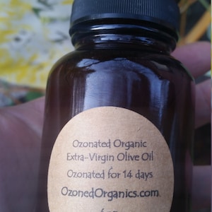 4oz ozonated organic, vegan, non-gmo extra-virgin olive oil (14 day) OZONE