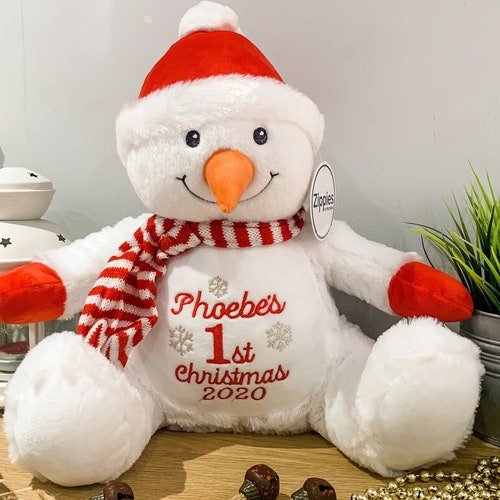 christmas snowman teddy