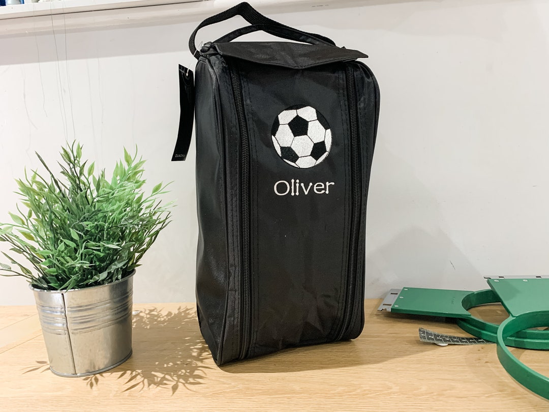 Personalised Football Boot Bag Embroidered Name Custom Etsy