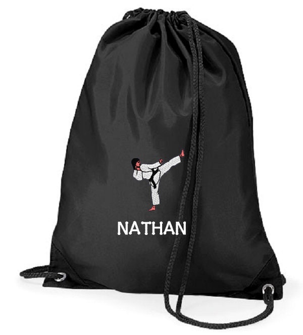 Personalised Karate bag Karate Drawstring Bag kids karate Etsy.de