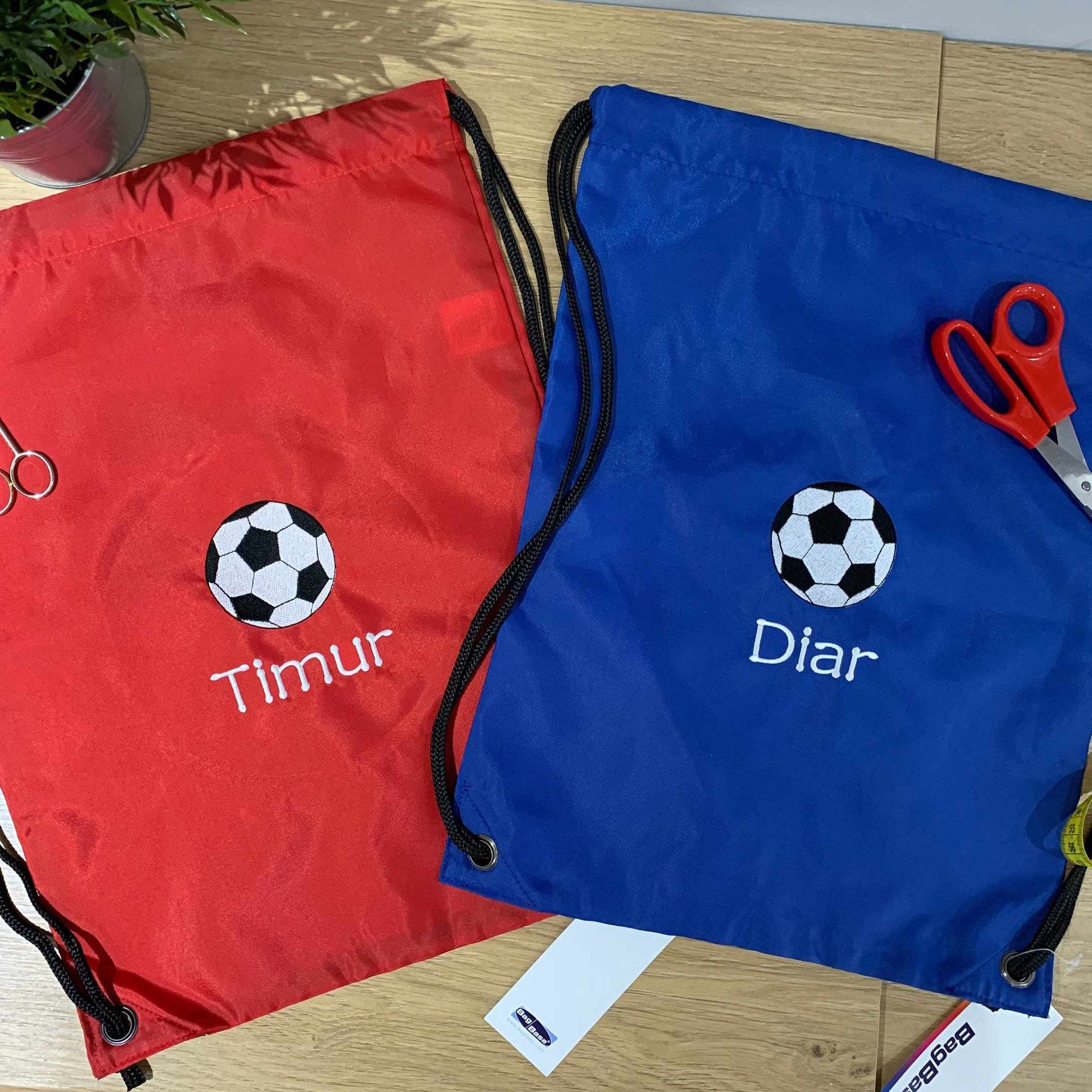 Personalised Football Bag Soccer Drawstring Bag Kids Boot Etsy UK