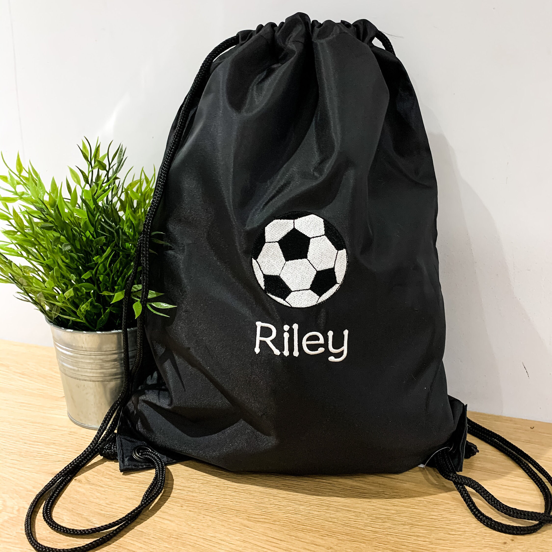 Personalised Football Bag Soccer Drawstring Bag Kids Boot Etsy UK