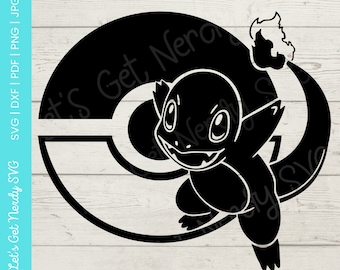 Charmander With Pokeball SVG Pokemon Svg Dxf Pdf Png Jpg - Etsy