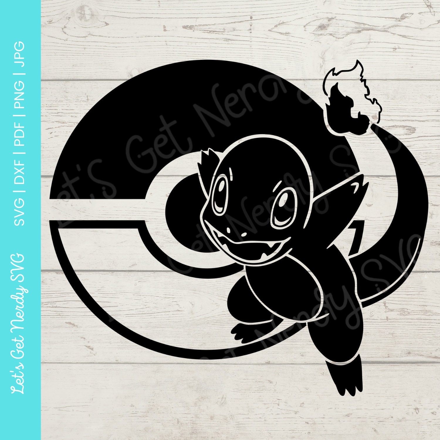 Pokemon Pokeball Monogram Frame SVG Cut File Cricut Clipart Dxf Png