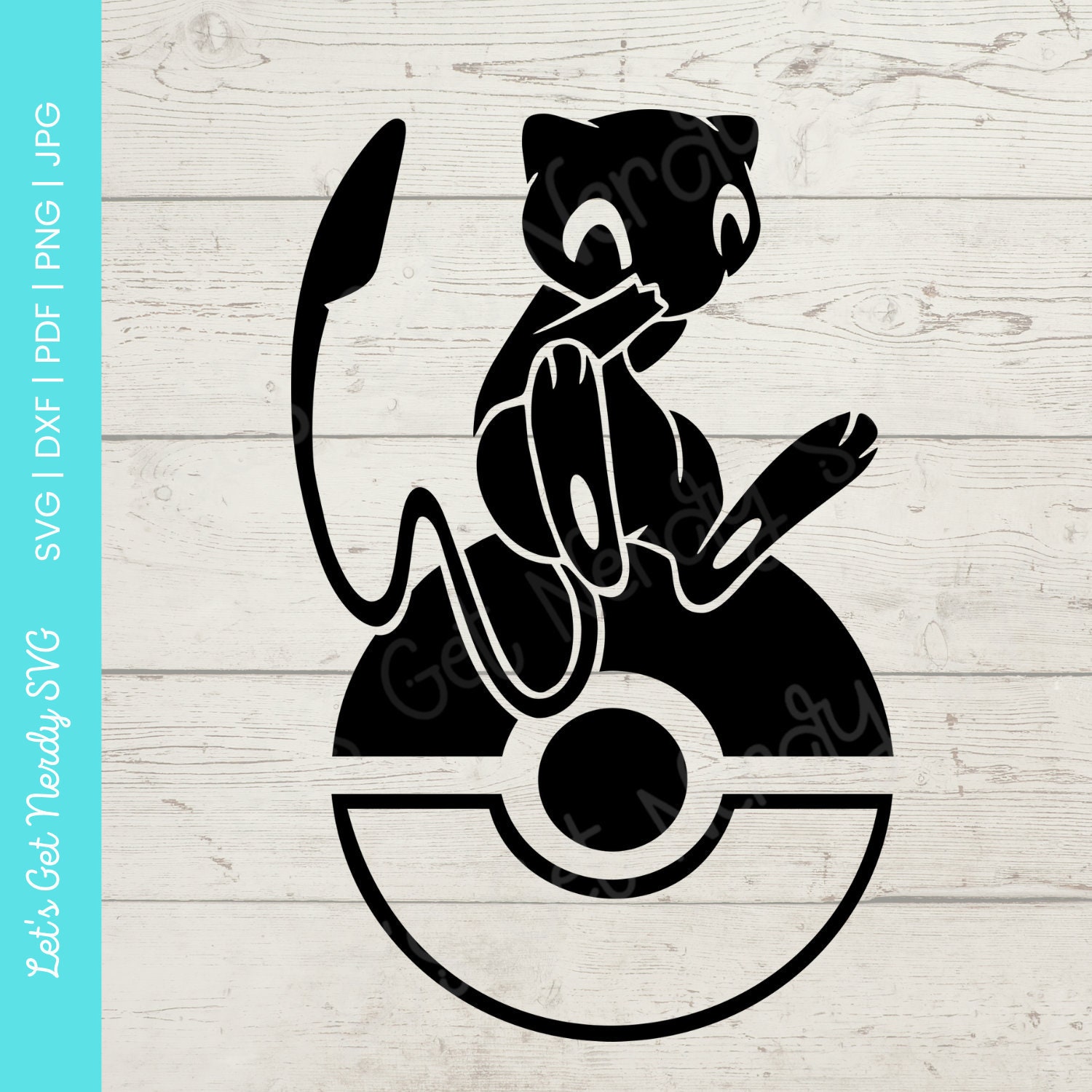 Pokémon Inspired Mew- svg, png, dxf