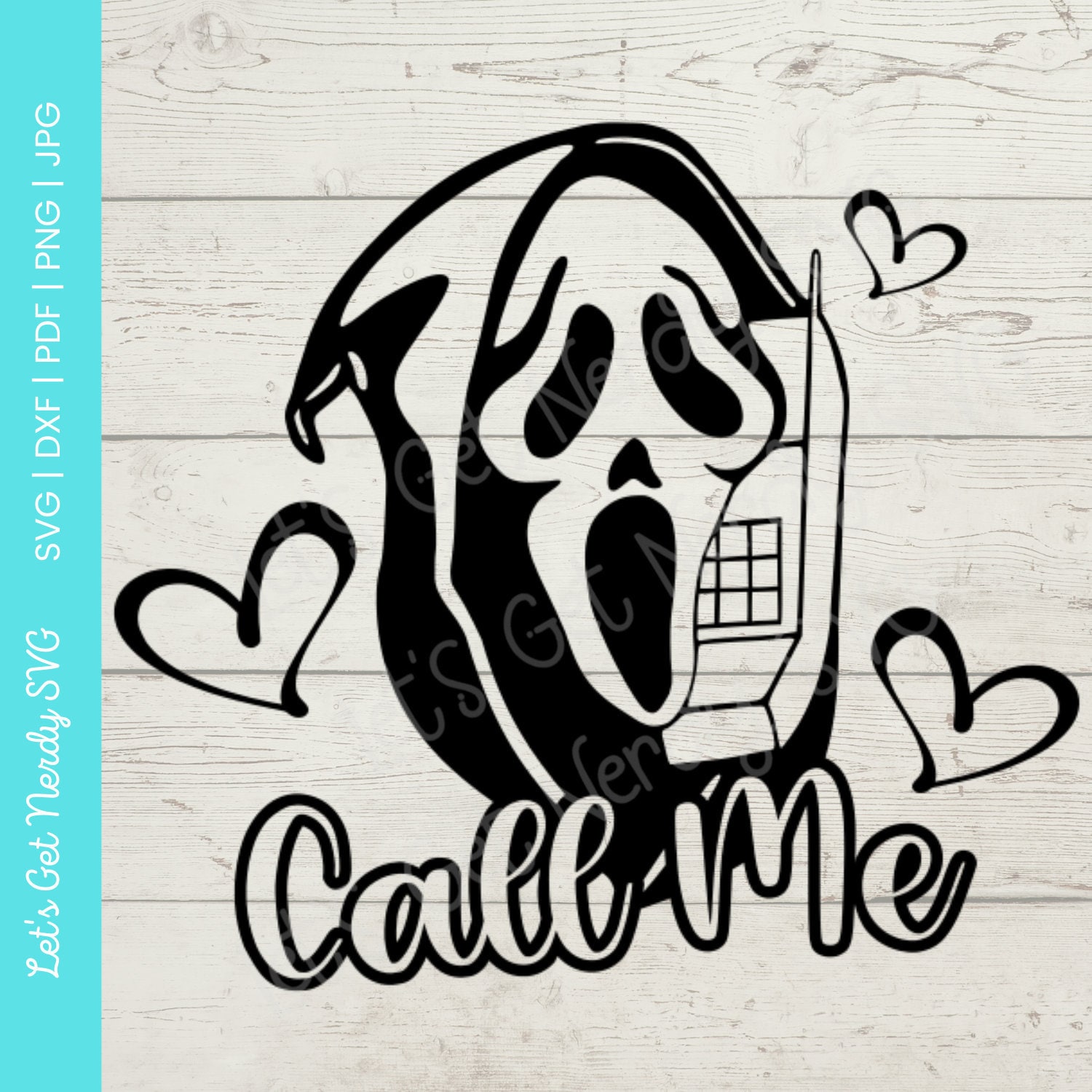 Ghostface Scream Movie Halloween SVG for Craft Machines Cricut