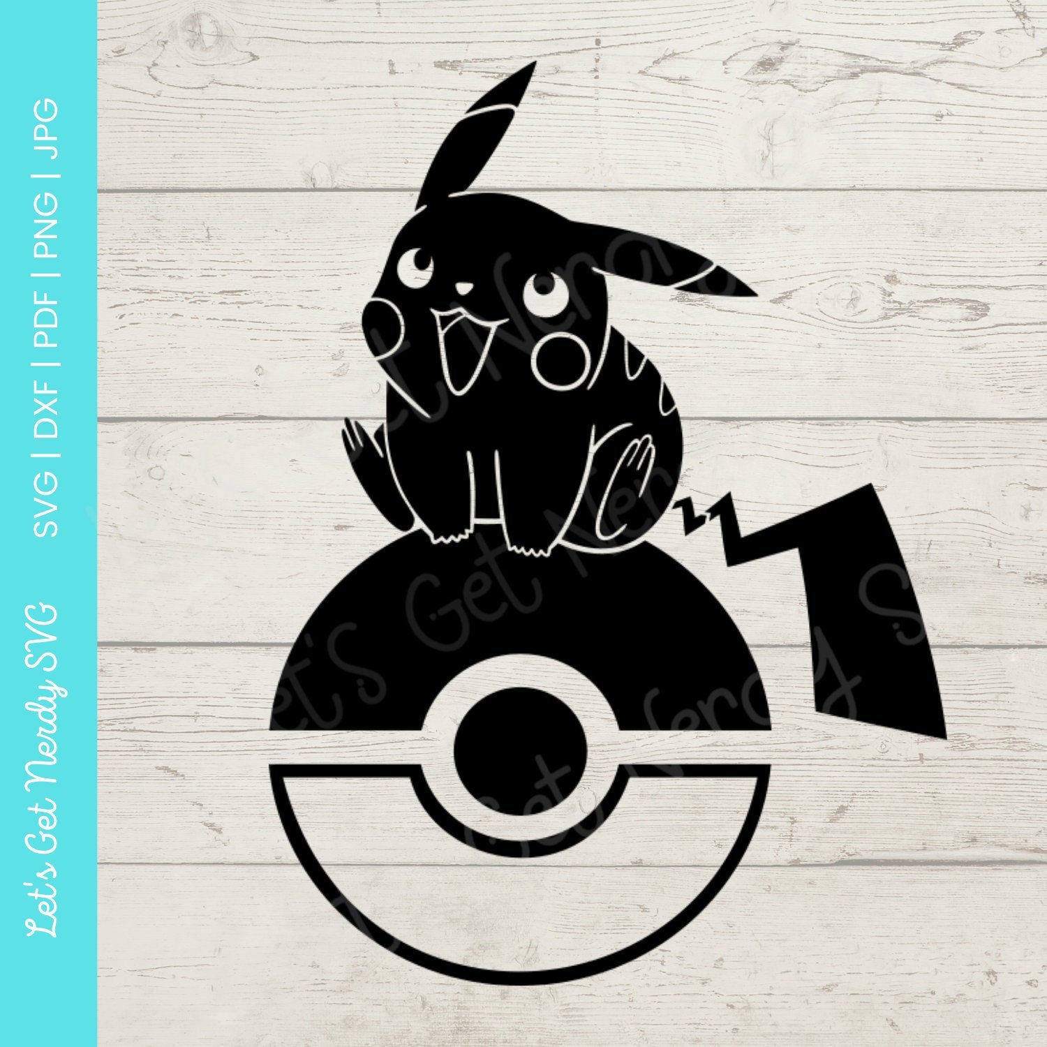 Pokemon Pokeball Monogram Frame SVG Cut File Cricut Clipart Dxf