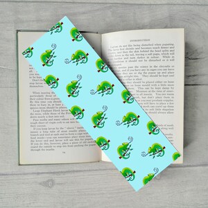 Chameleon Bookmark, Chameleon Christmas Gift, Stocking Filler, Lizard Gift, Lizard Bookmark, Chameleon Gift, Lizard Lover, Chamelon Party