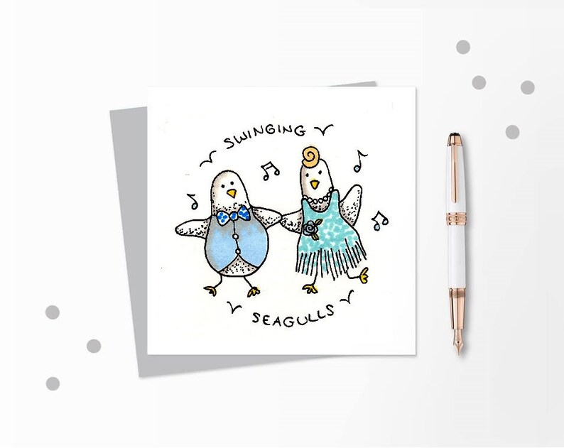 Swing Dance Birthday Card Funny Vintage Swing Music Card Fur Tanzer