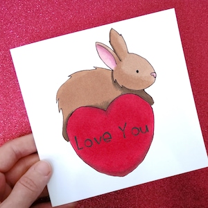Carte de lapin, carte d'amant de lapin, carte d'amour de lapin, carte d'anniversaire de lapin, carte d'amour de lapin, carte d'anniversaire de lapin de lapin, certains lapin t'aime