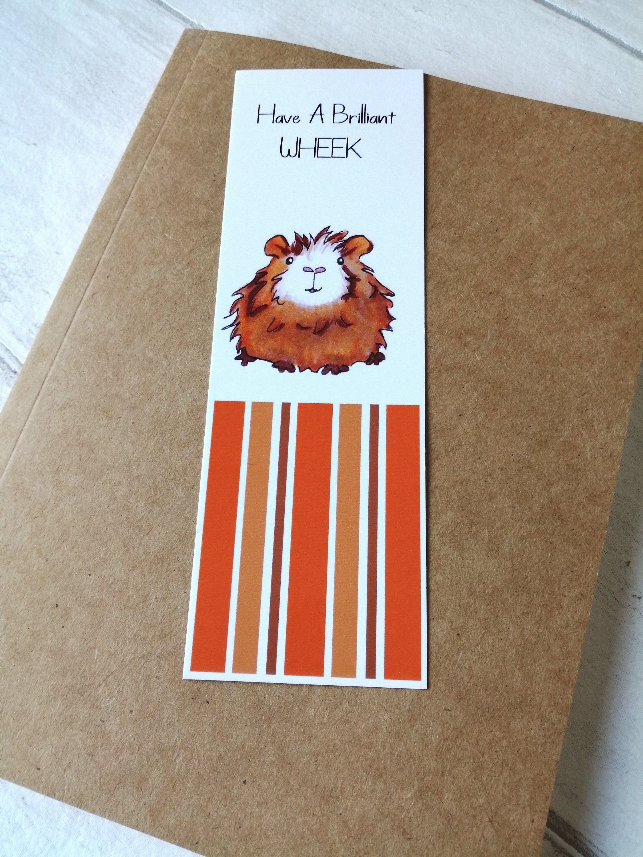 Guinea Pig Bookmark Personalised Book Lover Gift Guinea Pig | Etsy UK